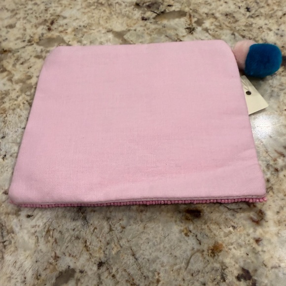 Francesca's Pink Beaded Sardines Pouch - Picture 2 of 2